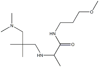 2-({2-[(dimethylamino)methyl]-2-methylpropyl}amino)-N-(3-methoxypropyl)propanamide 구조식 이미지