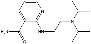 2-({2-[bis(propan-2-yl)amino]ethyl}amino)pyridine-3-carboxamide Structure