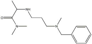 2-({3-[benzyl(methyl)amino]propyl}amino)-N,N-dimethylpropanamide Structure