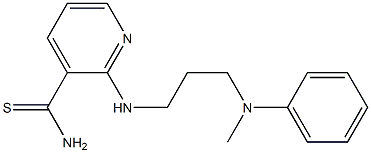 2-({3-[methyl(phenyl)amino]propyl}amino)pyridine-3-carbothioamide Structure