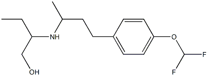 2-({4-[4-(difluoromethoxy)phenyl]butan-2-yl}amino)butan-1-ol Structure