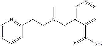 2-({methyl[2-(pyridin-2-yl)ethyl]amino}methyl)benzene-1-carbothioamide 구조식 이미지