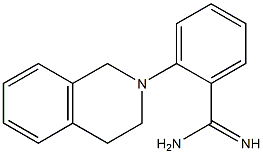 2-(1,2,3,4-tetrahydroisoquinolin-2-yl)benzene-1-carboximidamide 구조식 이미지