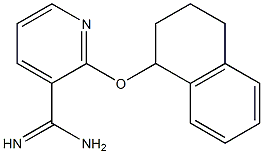 2-(1,2,3,4-tetrahydronaphthalen-1-yloxy)pyridine-3-carboximidamide 구조식 이미지