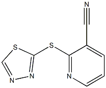 2-(1,3,4-thiadiazol-2-ylsulfanyl)pyridine-3-carbonitrile Structure