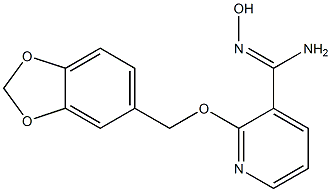 2-(1,3-benzodioxol-5-ylmethoxy)-N'-hydroxypyridine-3-carboximidamide 구조식 이미지