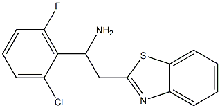 2-(1,3-benzothiazol-2-yl)-1-(2-chloro-6-fluorophenyl)ethan-1-amine 구조식 이미지