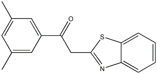 2-(1,3-benzothiazol-2-yl)-1-(3,5-dimethylphenyl)ethan-1-one 구조식 이미지