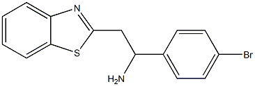 2-(1,3-benzothiazol-2-yl)-1-(4-bromophenyl)ethan-1-amine 구조식 이미지