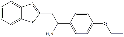 2-(1,3-benzothiazol-2-yl)-1-(4-ethoxyphenyl)ethan-1-amine 구조식 이미지