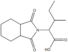 2-(1,3-dioxooctahydro-2H-isoindol-2-yl)-3-methylpentanoic acid 구조식 이미지