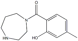 2-(1,4-diazepan-1-ylcarbonyl)-5-methylphenol 구조식 이미지