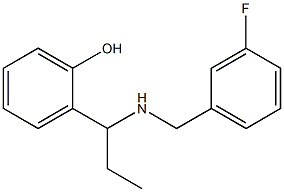 2-(1-{[(3-fluorophenyl)methyl]amino}propyl)phenol Structure