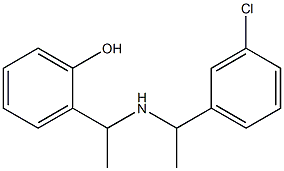 2-(1-{[1-(3-chlorophenyl)ethyl]amino}ethyl)phenol Structure