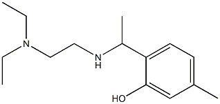 2-(1-{[2-(diethylamino)ethyl]amino}ethyl)-5-methylphenol Structure