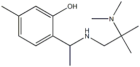 2-(1-{[2-(dimethylamino)-2-methylpropyl]amino}ethyl)-5-methylphenol 구조식 이미지