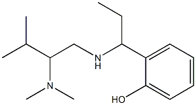 2-(1-{[2-(dimethylamino)-3-methylbutyl]amino}propyl)phenol 구조식 이미지