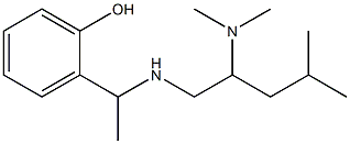 2-(1-{[2-(dimethylamino)-4-methylpentyl]amino}ethyl)phenol 구조식 이미지