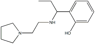 2-(1-{[2-(pyrrolidin-1-yl)ethyl]amino}propyl)phenol 구조식 이미지