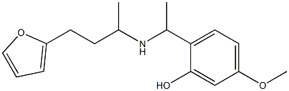 2-(1-{[4-(furan-2-yl)butan-2-yl]amino}ethyl)-5-methoxyphenol Structure