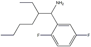 2-(1-amino-2-ethylhexyl)-1,4-difluorobenzene 구조식 이미지