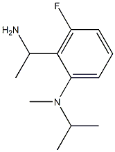 2-(1-aminoethyl)-3-fluoro-N-methyl-N-(propan-2-yl)aniline 구조식 이미지