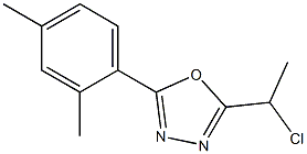 2-(1-chloroethyl)-5-(2,4-dimethylphenyl)-1,3,4-oxadiazole Structure