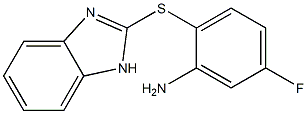2-(1H-1,3-benzodiazol-2-ylsulfanyl)-5-fluoroaniline 구조식 이미지