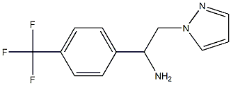 2-(1H-pyrazol-1-yl)-1-[4-(trifluoromethyl)phenyl]ethan-1-amine 구조식 이미지