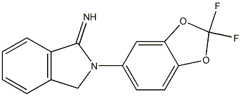 2-(2,2-difluoro-2H-1,3-benzodioxol-5-yl)-2,3-dihydro-1H-isoindol-1-imine Structure