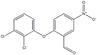 2-(2,3-dichlorophenoxy)-5-nitrobenzaldehyde 구조식 이미지