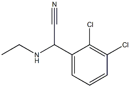 2-(2,3-dichlorophenyl)-2-(ethylamino)acetonitrile Structure