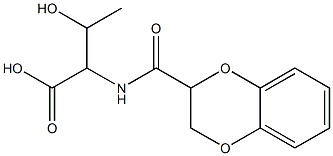 2-(2,3-dihydro-1,4-benzodioxin-2-ylformamido)-3-hydroxybutanoic acid Structure