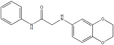 2-(2,3-dihydro-1,4-benzodioxin-6-ylamino)-N-phenylacetamide Structure