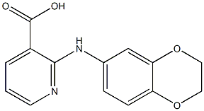 2-(2,3-dihydro-1,4-benzodioxin-6-ylamino)pyridine-3-carboxylic acid Structure