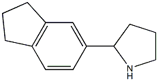 2-(2,3-dihydro-1H-inden-5-yl)pyrrolidine Structure