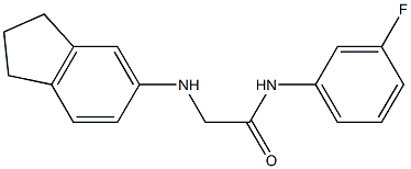 2-(2,3-dihydro-1H-inden-5-ylamino)-N-(3-fluorophenyl)acetamide Structure