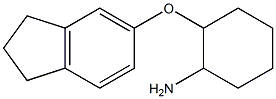2-(2,3-dihydro-1H-inden-5-yloxy)cyclohexan-1-amine 구조식 이미지