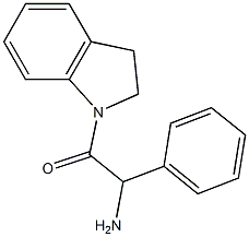 2-(2,3-dihydro-1H-indol-1-yl)-2-oxo-1-phenylethanamine Structure