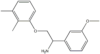 2-(2,3-dimethylphenoxy)-1-(3-methoxyphenyl)ethanamine 구조식 이미지