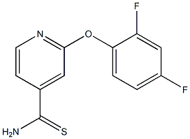 2-(2,4-difluorophenoxy)pyridine-4-carbothioamide Structure