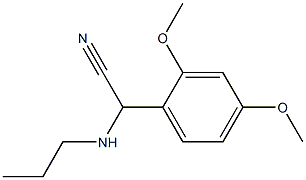 2-(2,4-dimethoxyphenyl)-2-(propylamino)acetonitrile 구조식 이미지