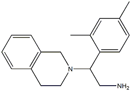 2-(2,4-dimethylphenyl)-2-(1,2,3,4-tetrahydroisoquinolin-2-yl)ethan-1-amine 구조식 이미지