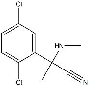 2-(2,5-dichlorophenyl)-2-(methylamino)propanenitrile 구조식 이미지