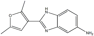 2-(2,5-dimethyl-3-furyl)-1H-benzimidazol-5-amine 구조식 이미지