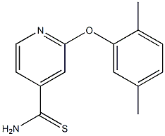2-(2,5-dimethylphenoxy)pyridine-4-carbothioamide Structure