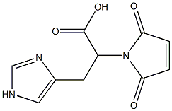 2-(2,5-dioxo-2,5-dihydro-1H-pyrrol-1-yl)-3-(1H-imidazol-4-yl)propanoic acid 구조식 이미지