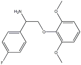2-(2,6-dimethoxyphenoxy)-1-(4-fluorophenyl)ethanamine 구조식 이미지