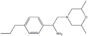 2-(2,6-dimethylmorpholin-4-yl)-1-(4-propylphenyl)ethanamine Structure