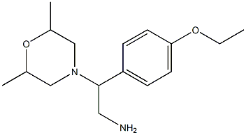 2-(2,6-dimethylmorpholin-4-yl)-2-(4-ethoxyphenyl)ethanamine 구조식 이미지